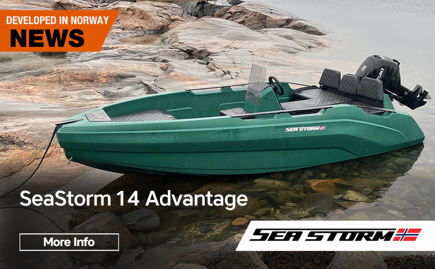 SeaStorm 14" 4.27m eslora Gris Oscuro con carro náutico