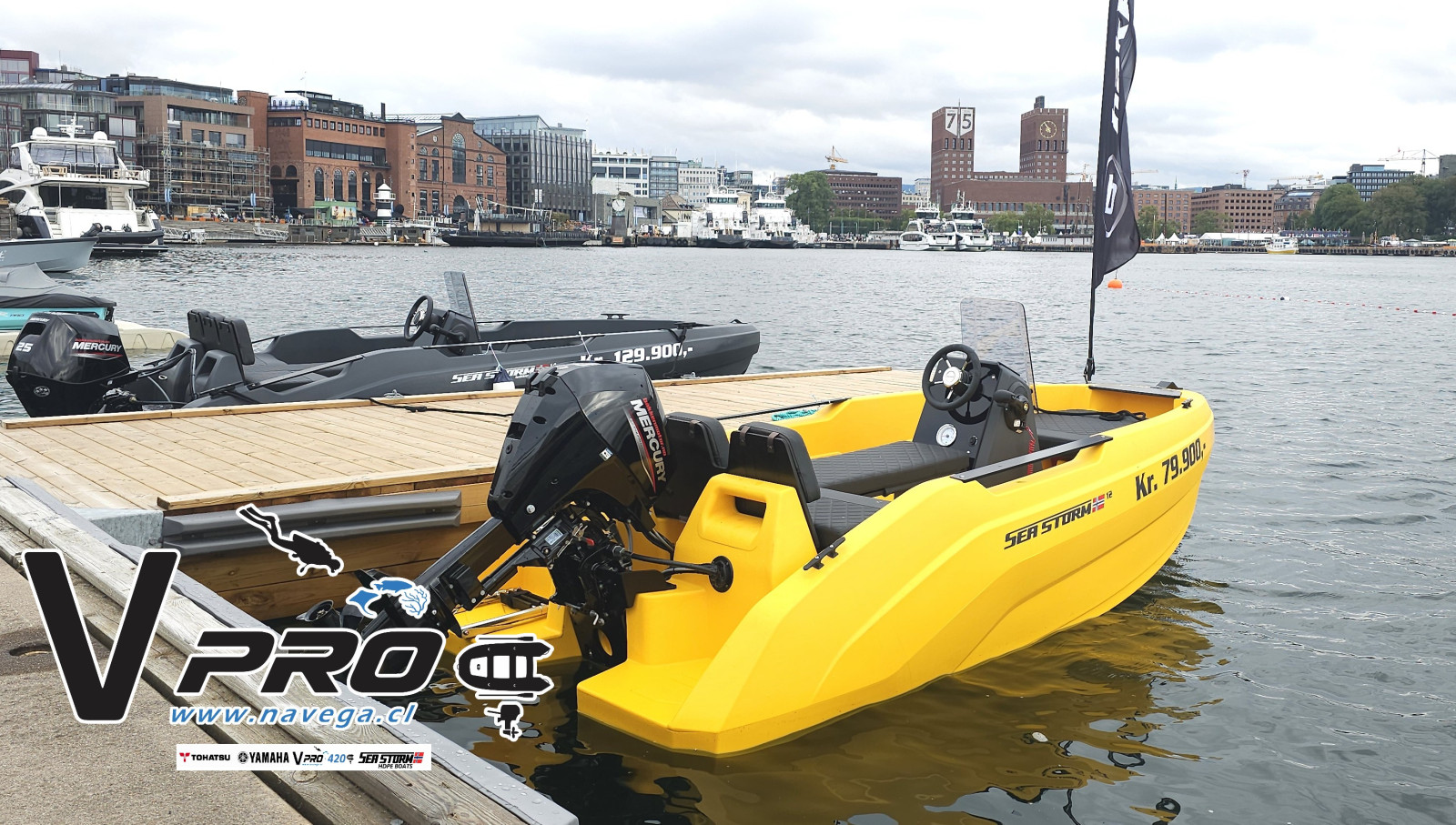 Lancha HDPE Seastorm 12" - 3.66m eslora